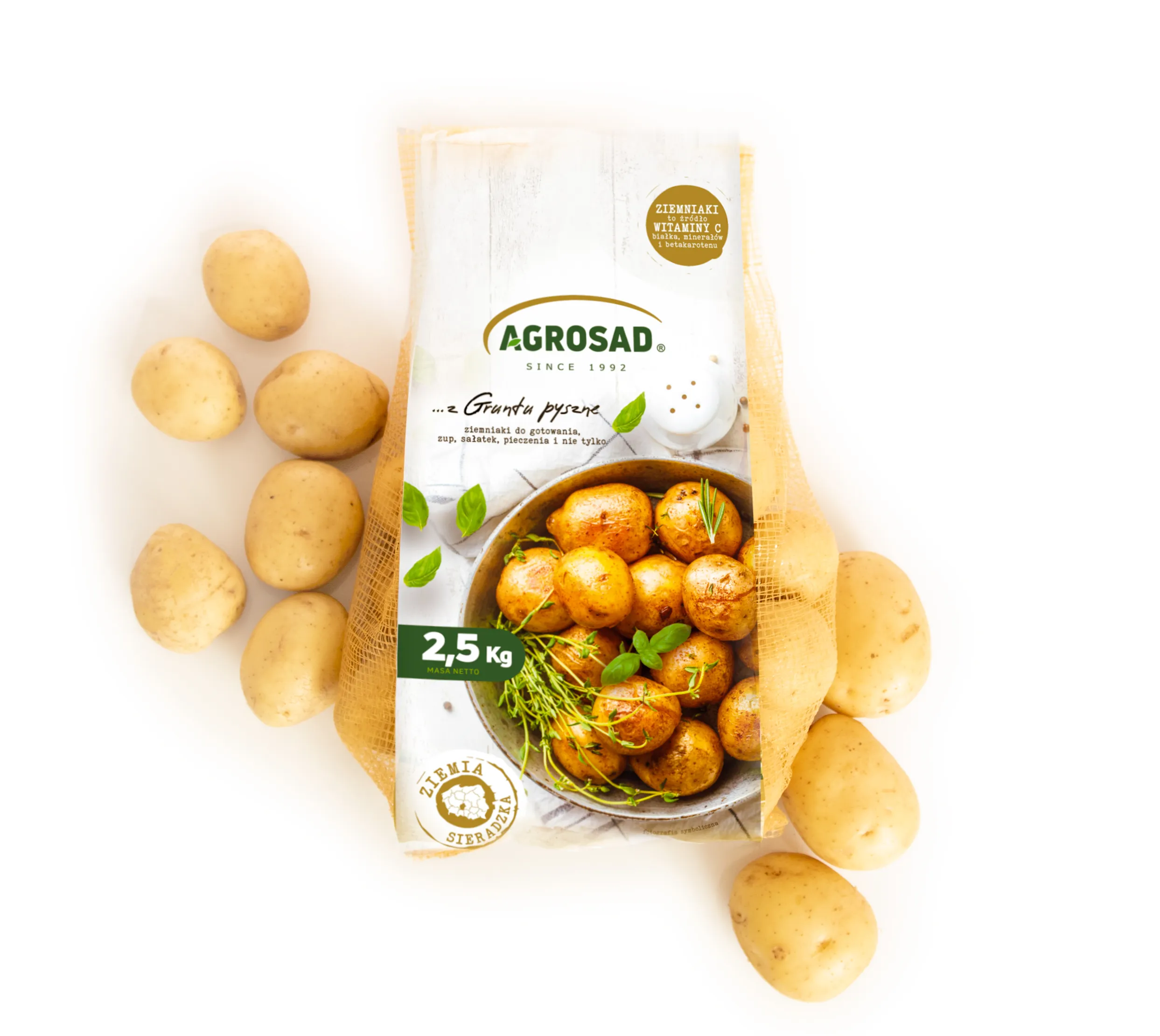 Worek ziemniaków firmy Agrosad